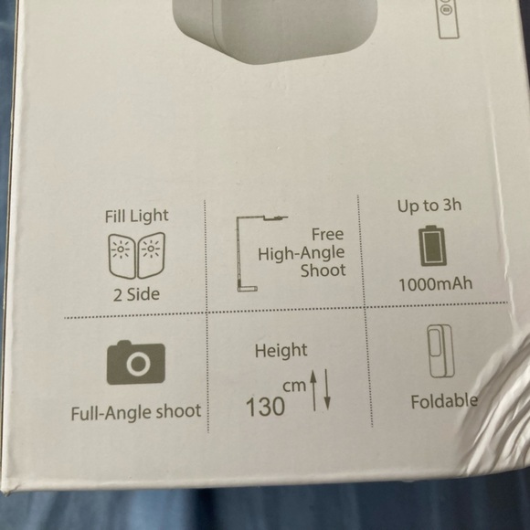 Foldable mobile phone holder multifunction box with full light cooking videos - Picture 9 of 12